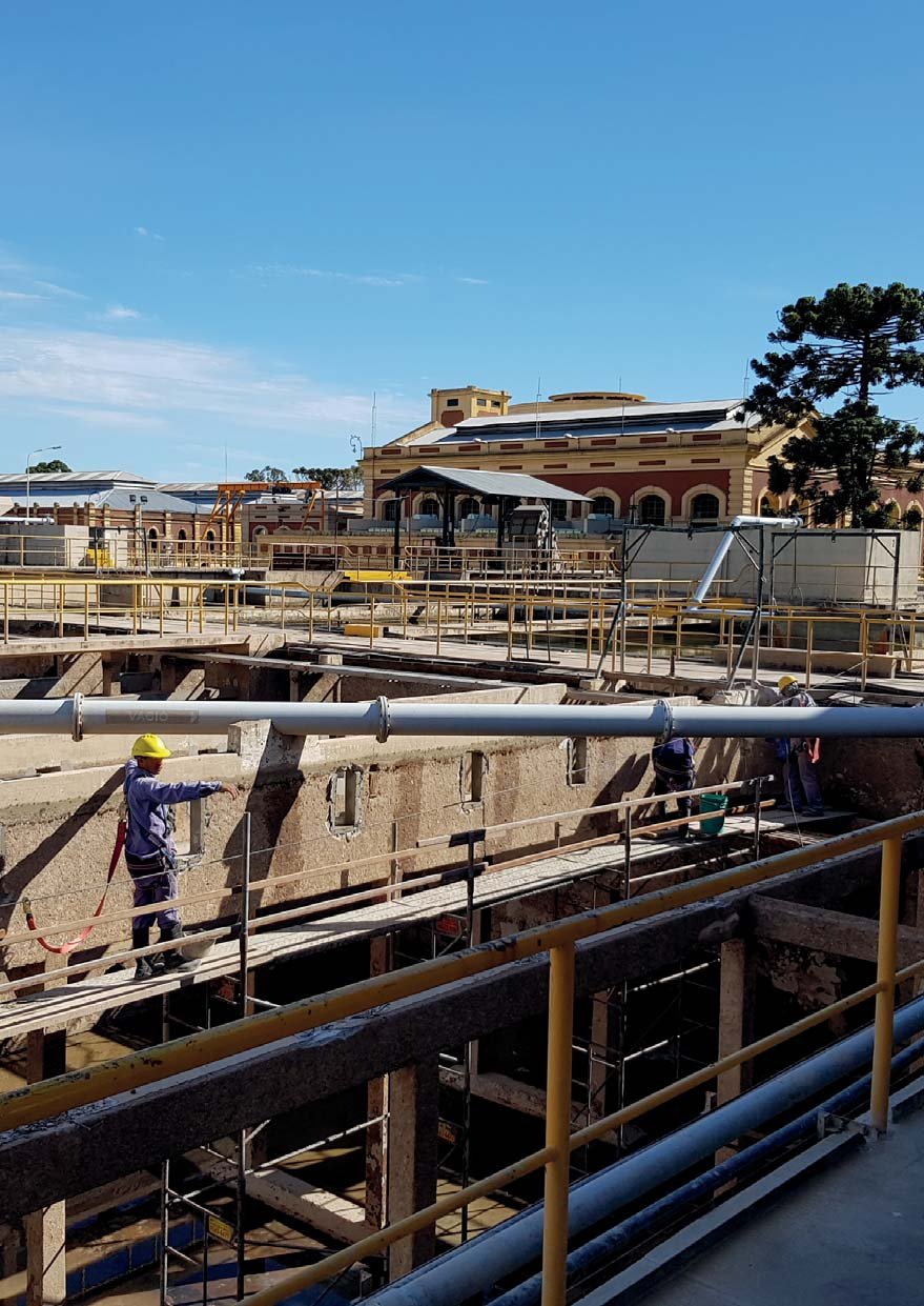 Planta de tratamiento y medición de higiene industrial